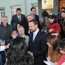 Crown Prince Haakon meeting Mongolian press in Ulaanbaatar  (Photo: D. Rentsendorj, Montsame news agency)